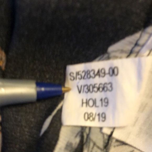 Banana Republic pjs in African animal prints/sz SM/ white piping EUC/button top - Picture 5 of 16